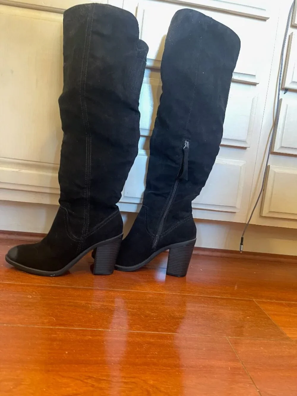 High black boots